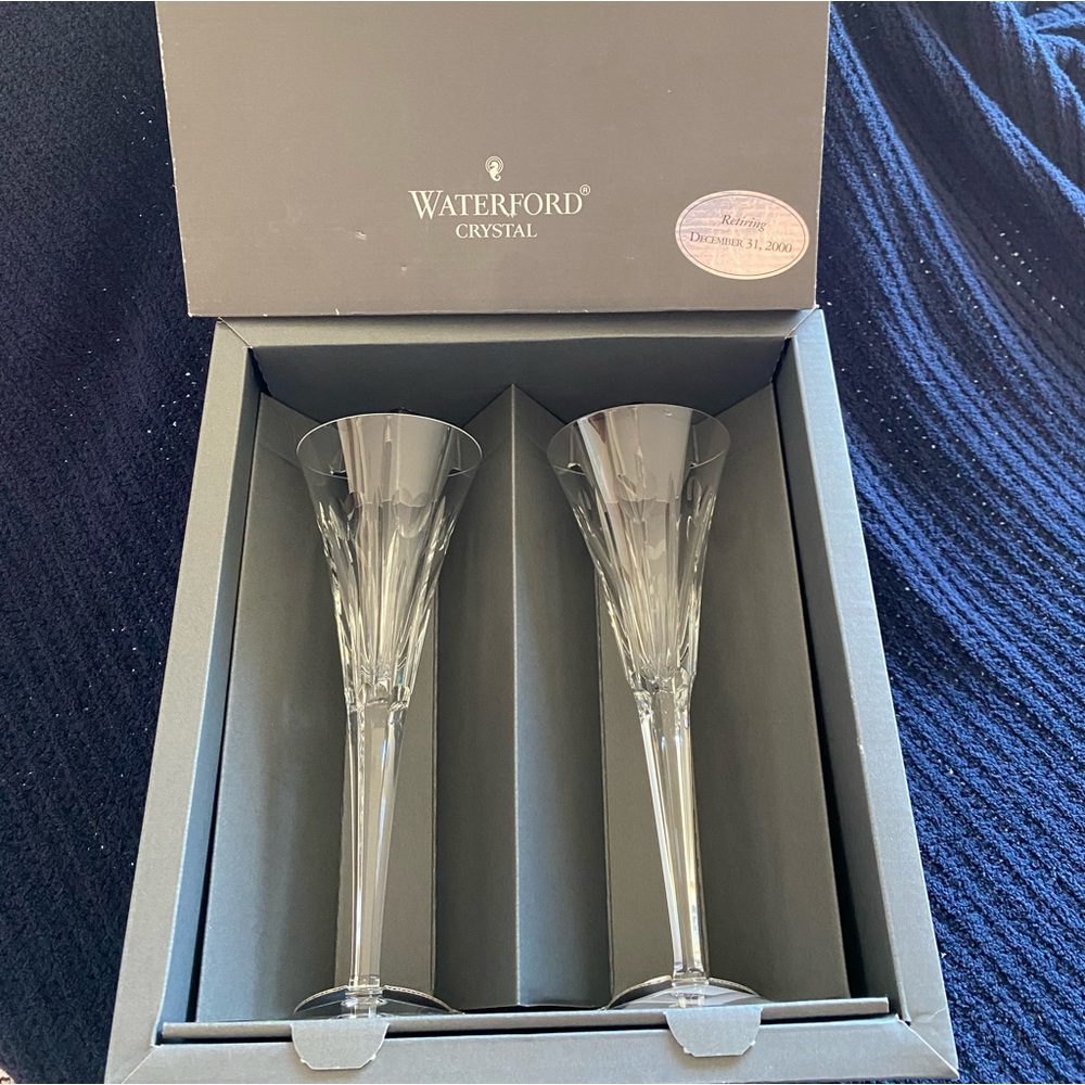 COPY - Waterford “Love Toasting Flutes” Millennium Collection